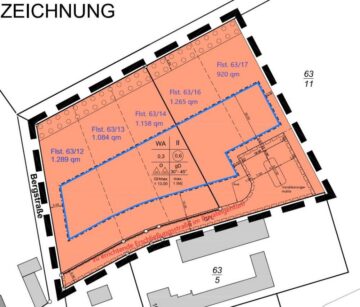 Wohnbaugrundstück am ruhigen Ortsrand von Taucha / Ortsteil Plösitz - Planzeichnung Grundstücke (21894)