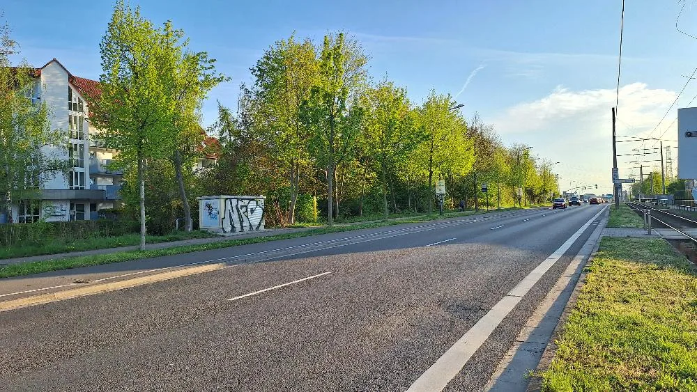 Blick B87 Richtung Leipzig